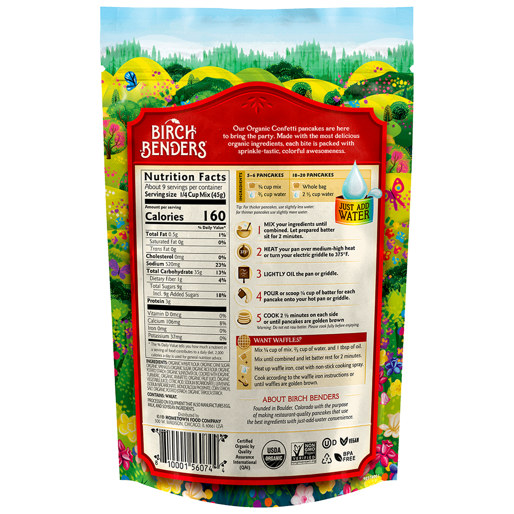 featured-Birch Benders Organic Confetti Pancake & Waffle Mix pouch - have-zoom-4